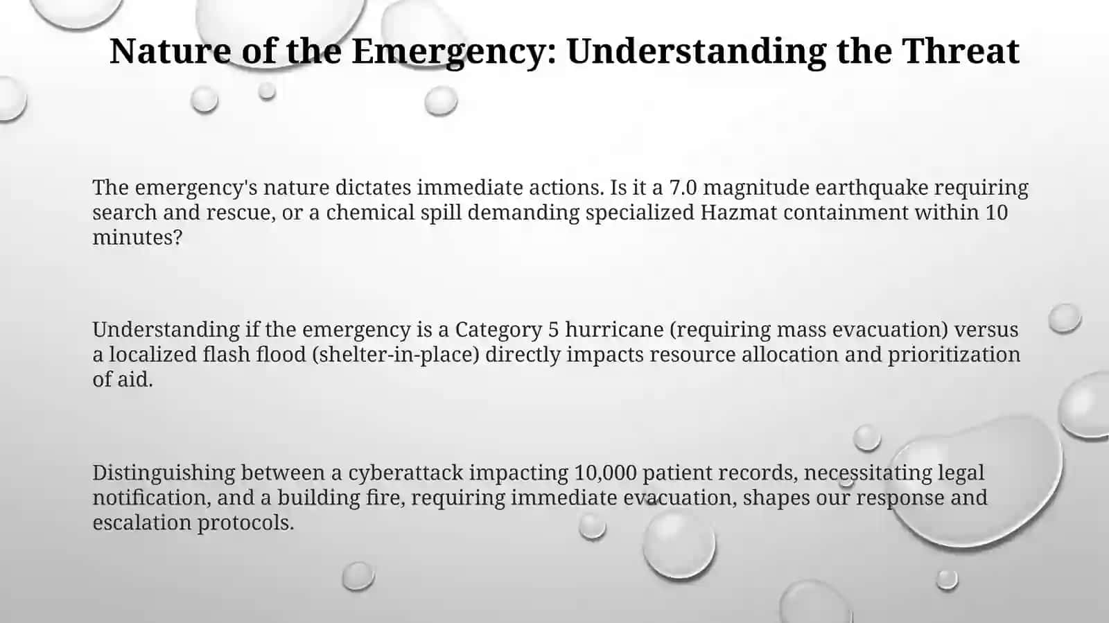 Emergency Response Protocol 3
