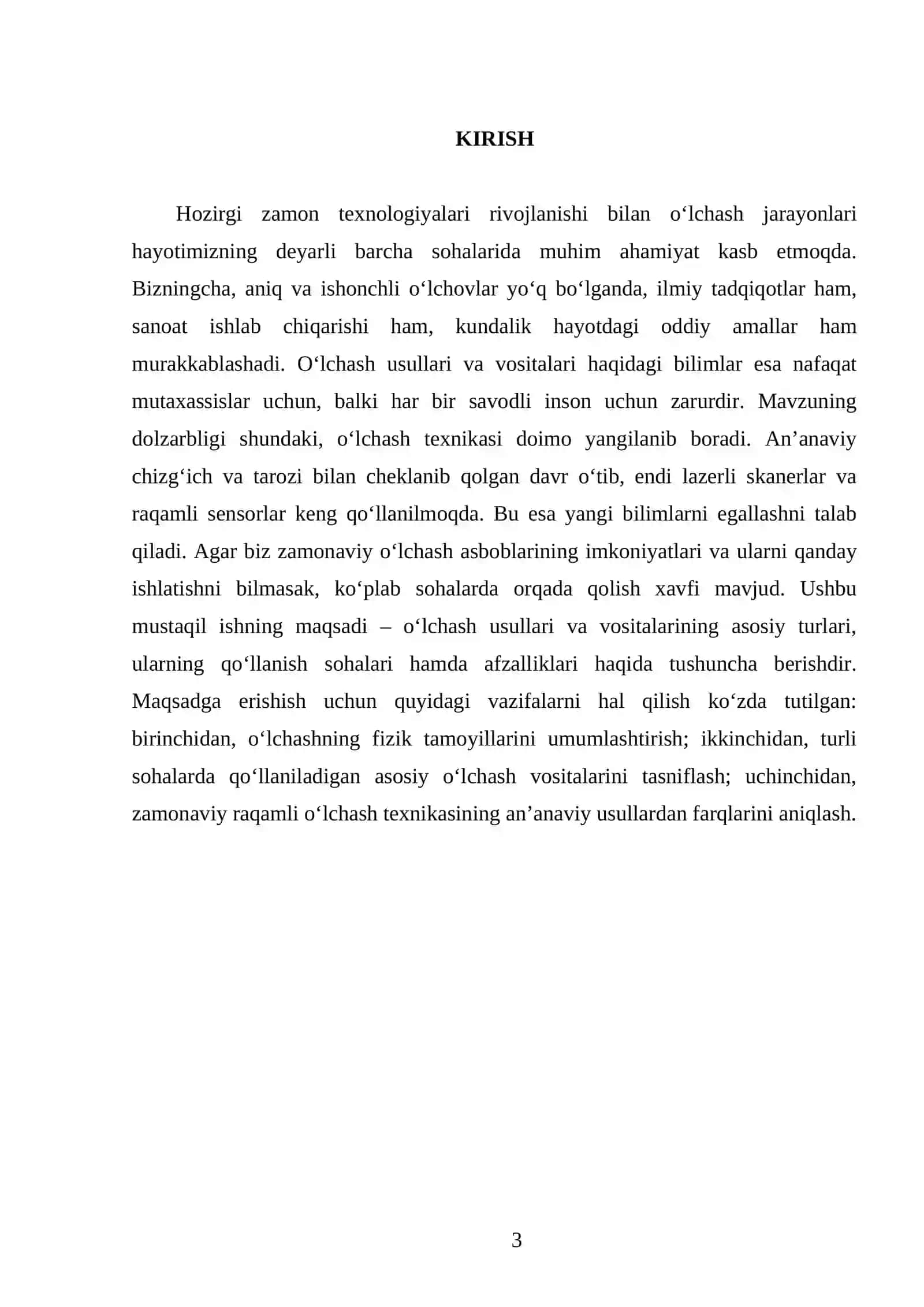 O‘lchash usullari va vositalari 3