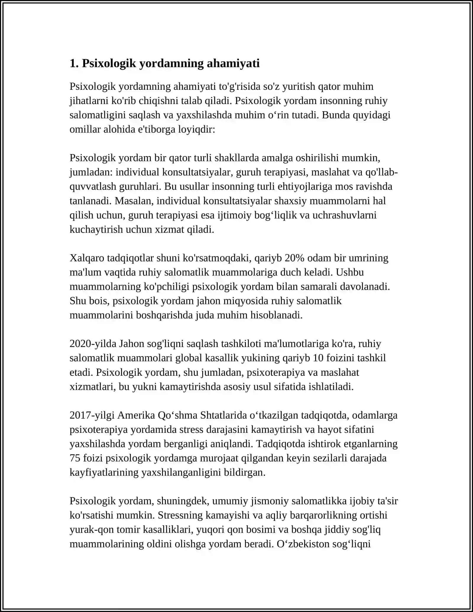 DEVIANT XULQQA O'TGAN QIZLARGA PSIXOLOGIK YORDAM KO'RSATISH 3