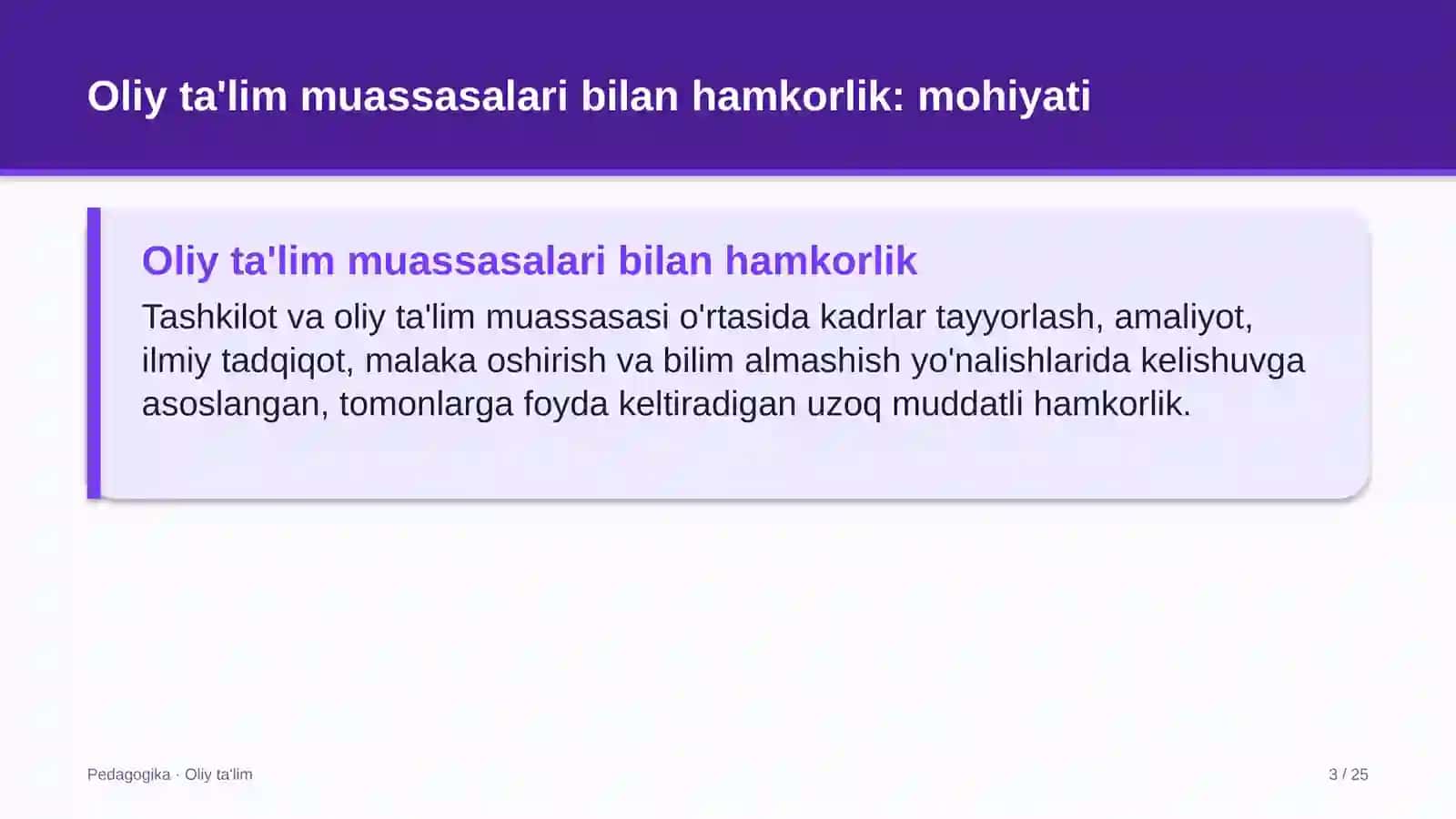 dasturiy ta'minotni testlash sohasida oliy ta'lim muassasalari bilan hamkorlik 4276 3