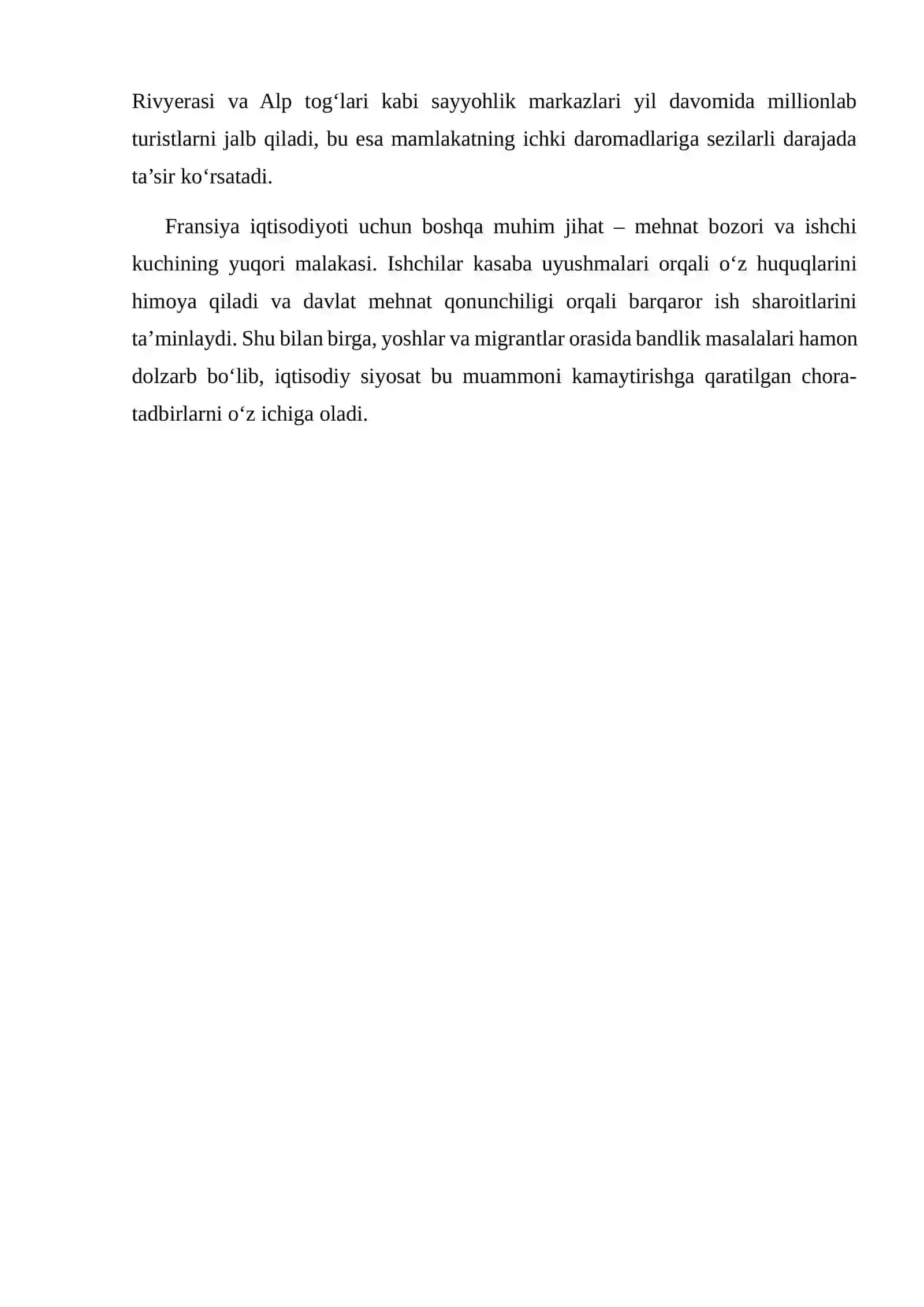 Fransiya Respublikasi Iqtisodiyoti 3