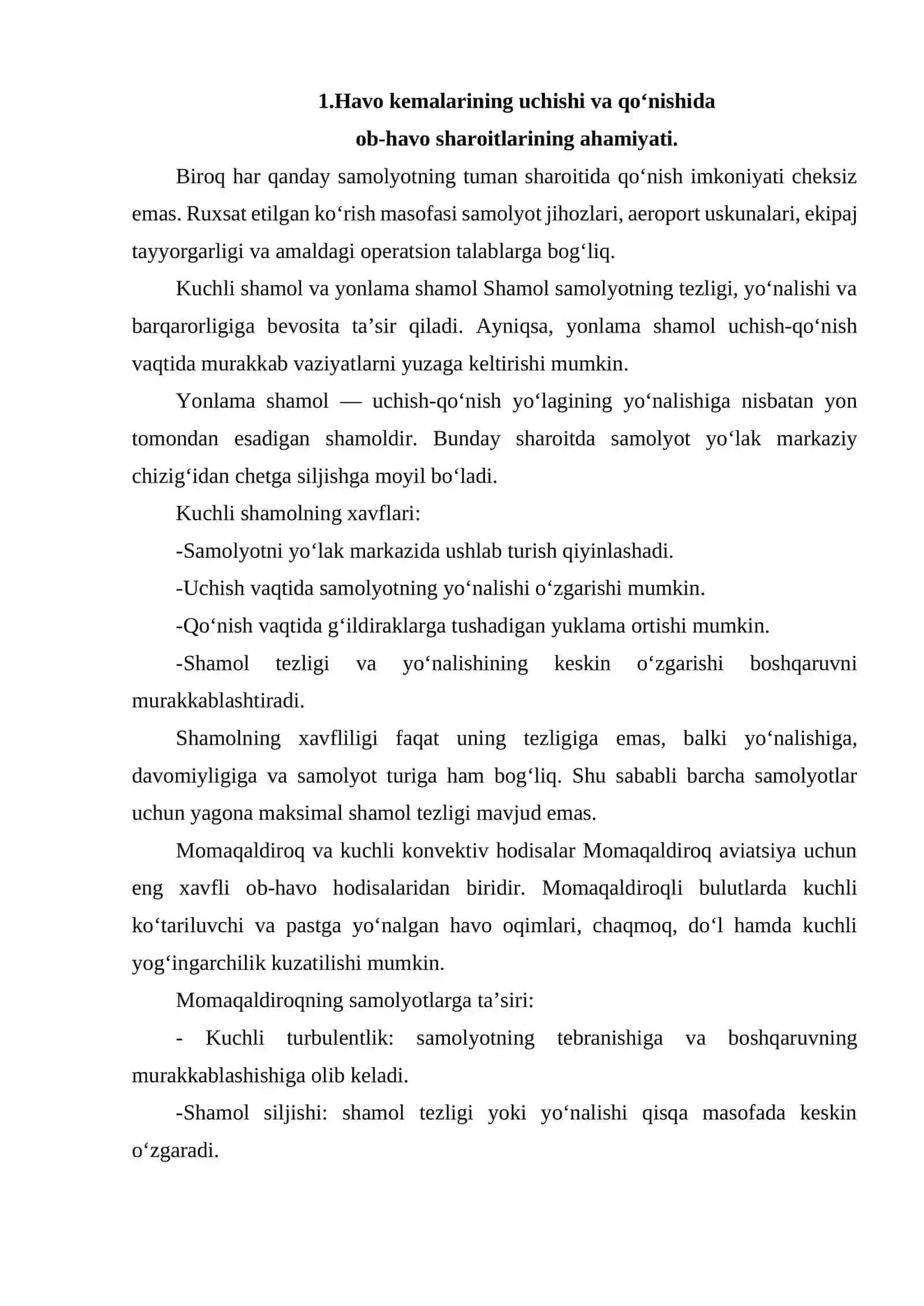 HAVO KEMALARINI UCHISHI VA QO‘NISHI UCHUN ENG NOQULAY OB HAVO SHAROITI 3