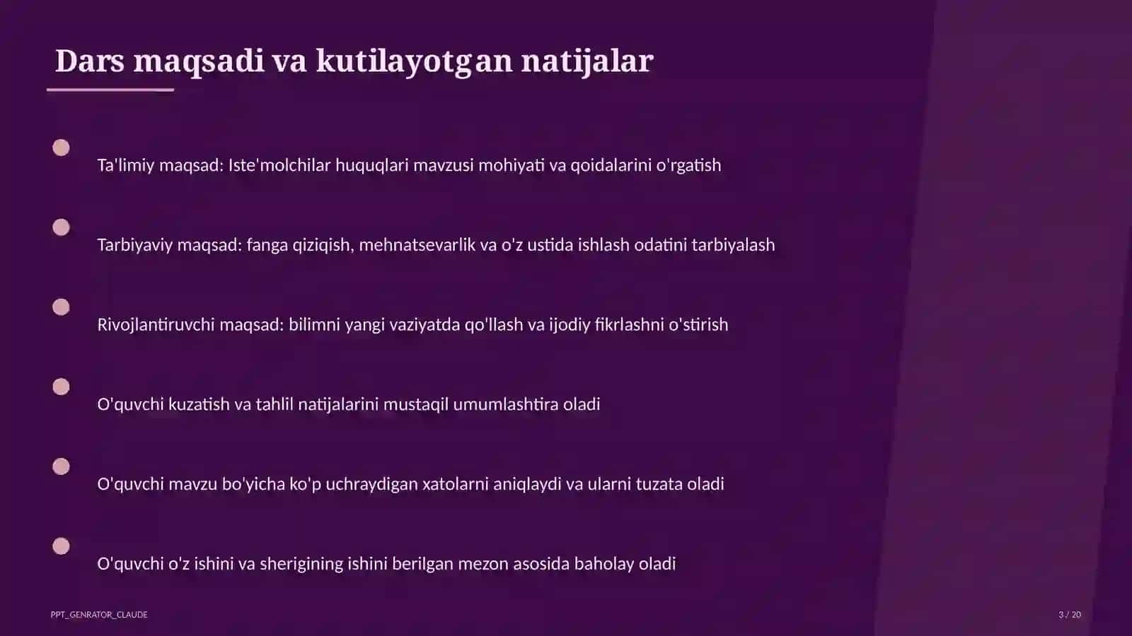 Iste'molchilar huquqlari (10-sinf) 3