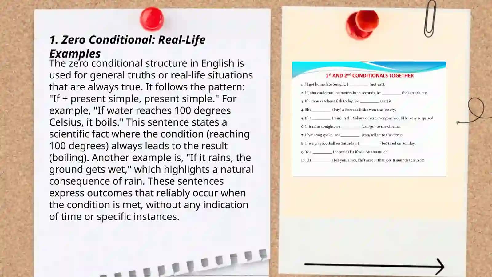 Conditionals: zero, first conditional. Second conditional and third conditional. Mixed Conditional 3