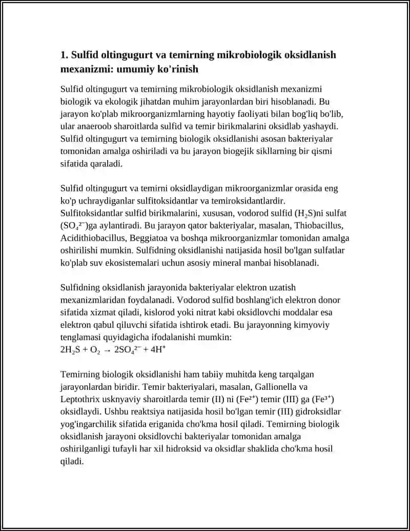 SULFID OLTINGUGURTI VA TEMIRNI BIOKIMYOVIY OKSIDLANISH MEXANIZMI 3