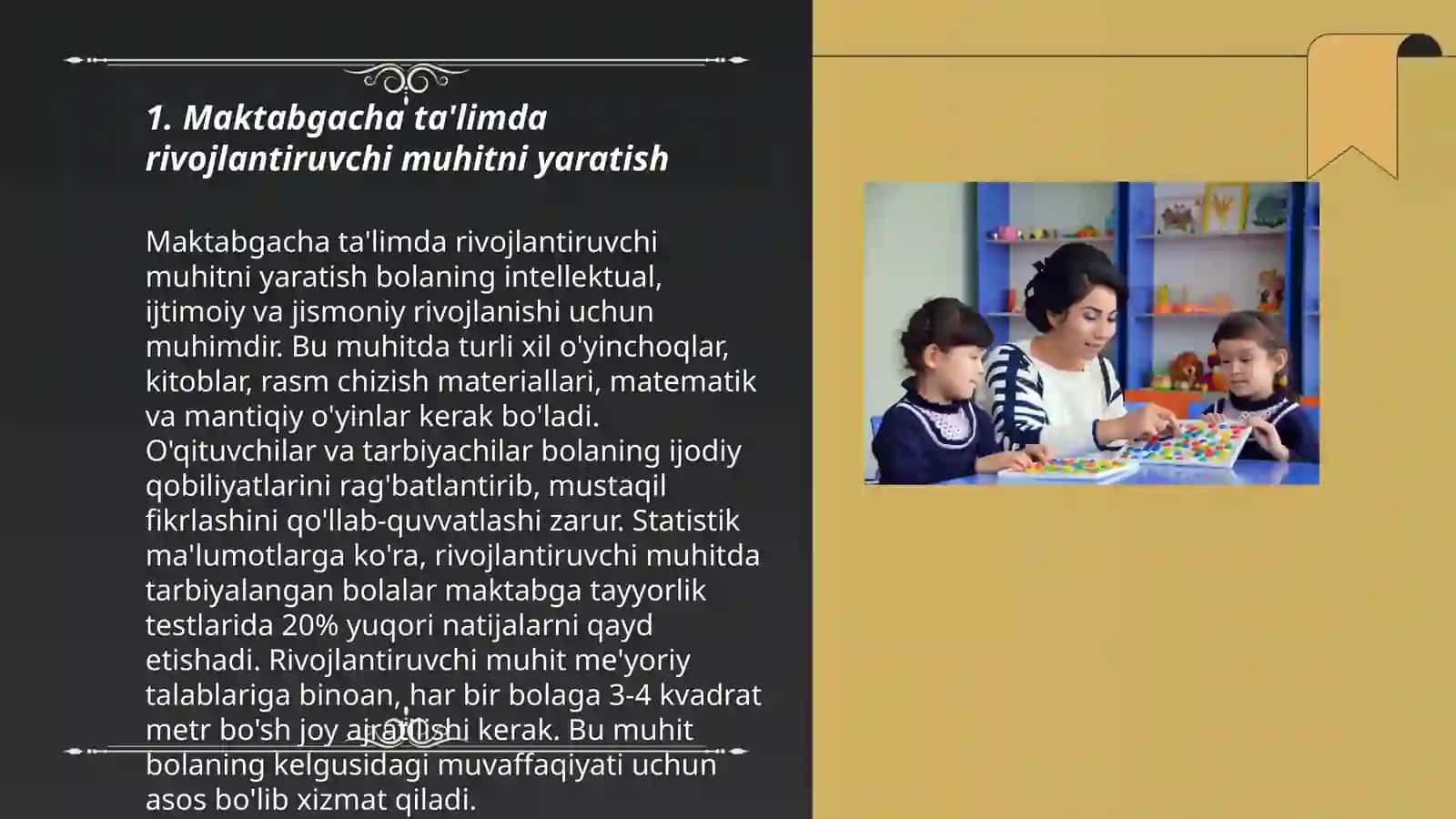 Maktabgacha taʼlim tashkilotlarida mavzuni rivojlantirish muhitini orqali yoritish 3
