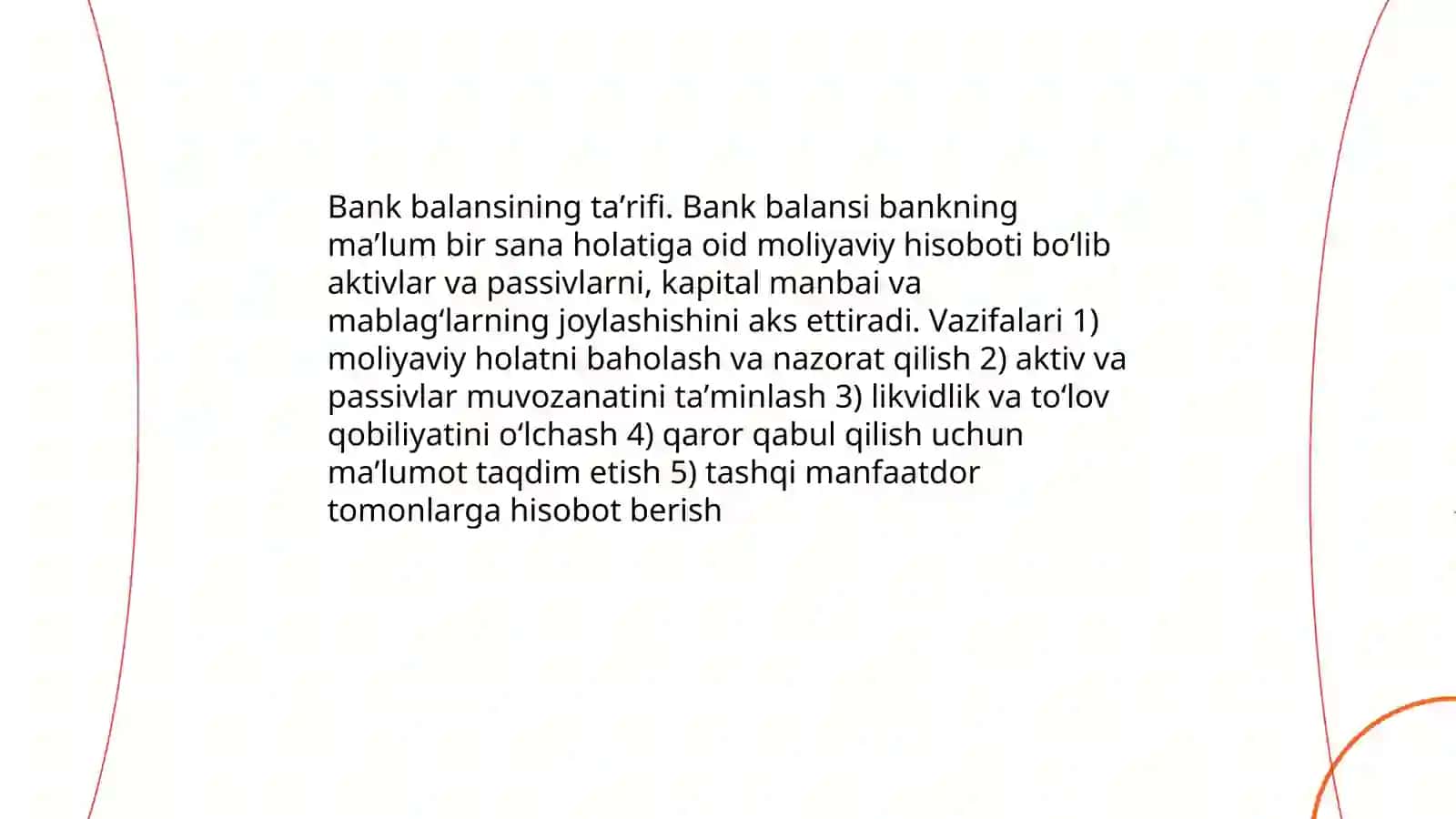Bank balansi va uning tuzulishi 3