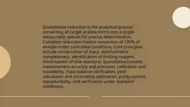Quantitative and complete reduction 3