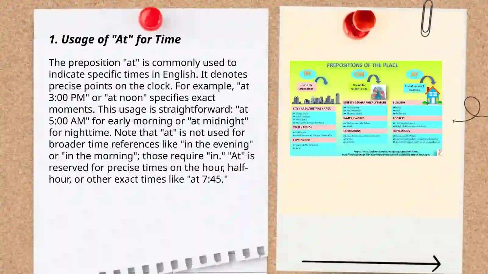 At in on prepositions 3