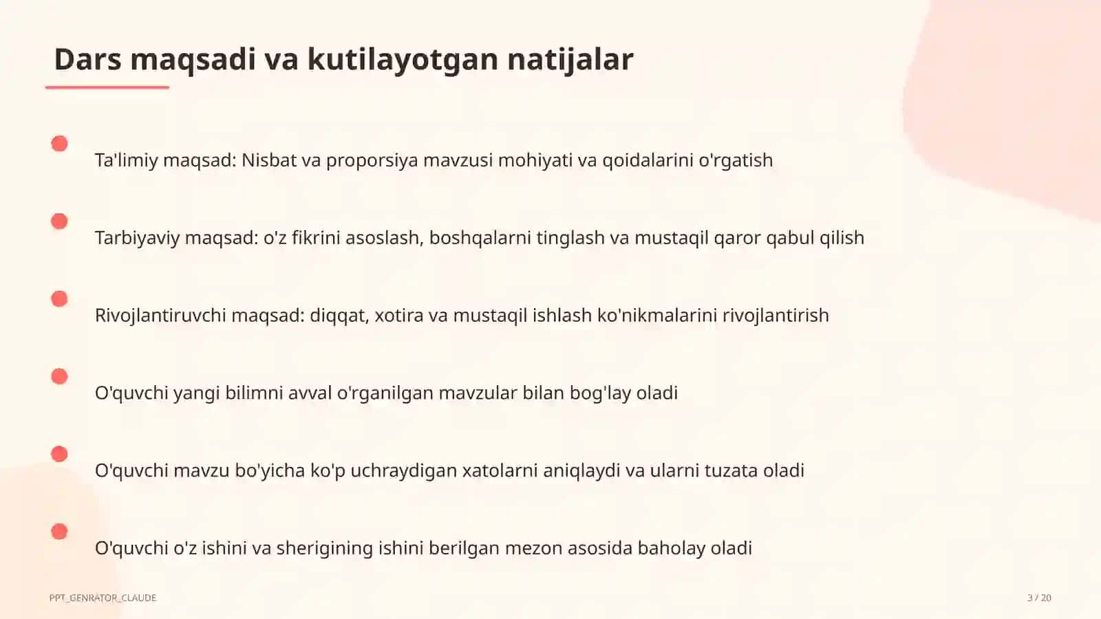 Nisbat va proporsiya (6-sinf) 3
