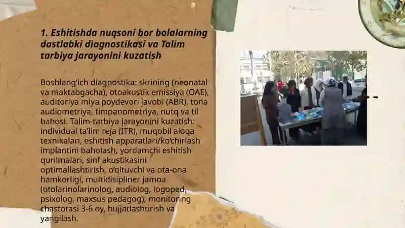 Eshitishda nuqsoni bor bolalarga talim tarbiya berishni kuzatish 3