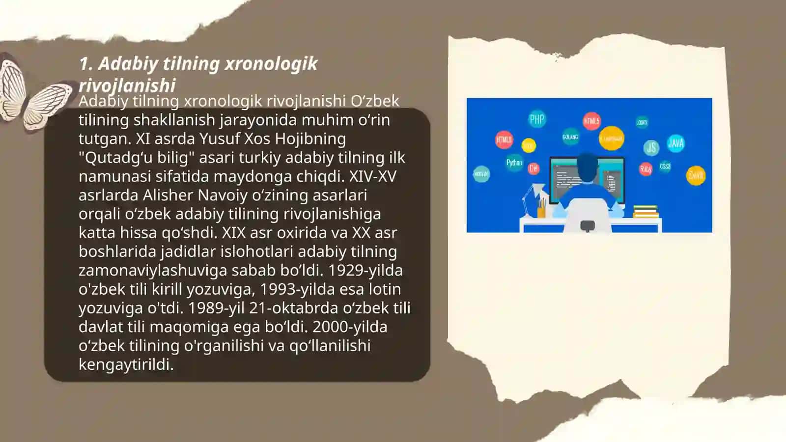 Adabiy tilni rivojlantiruvchi bosqichlar 3