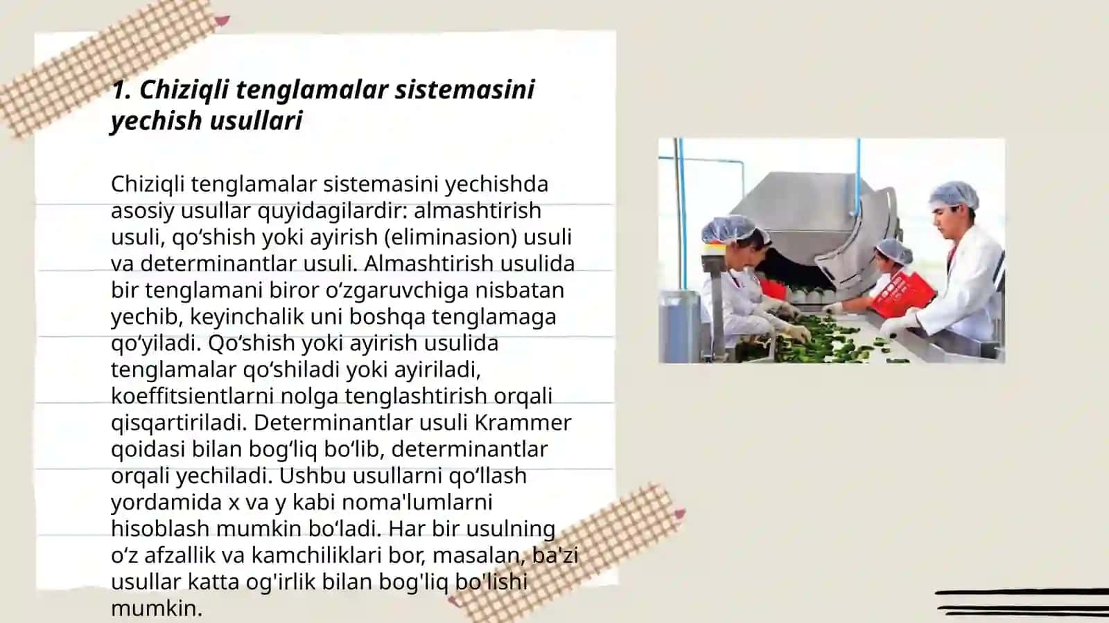 Berilgan muammolar yechimiga yo'naltirilgan hisoblash usullarini yaratish 3