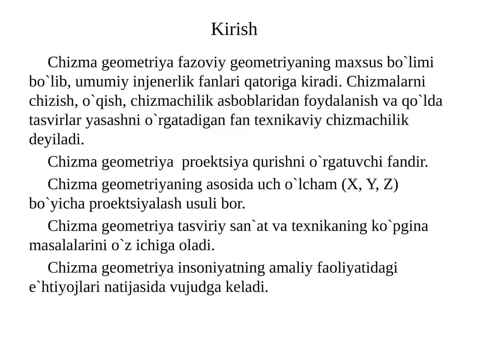 Chizma geometriya 3