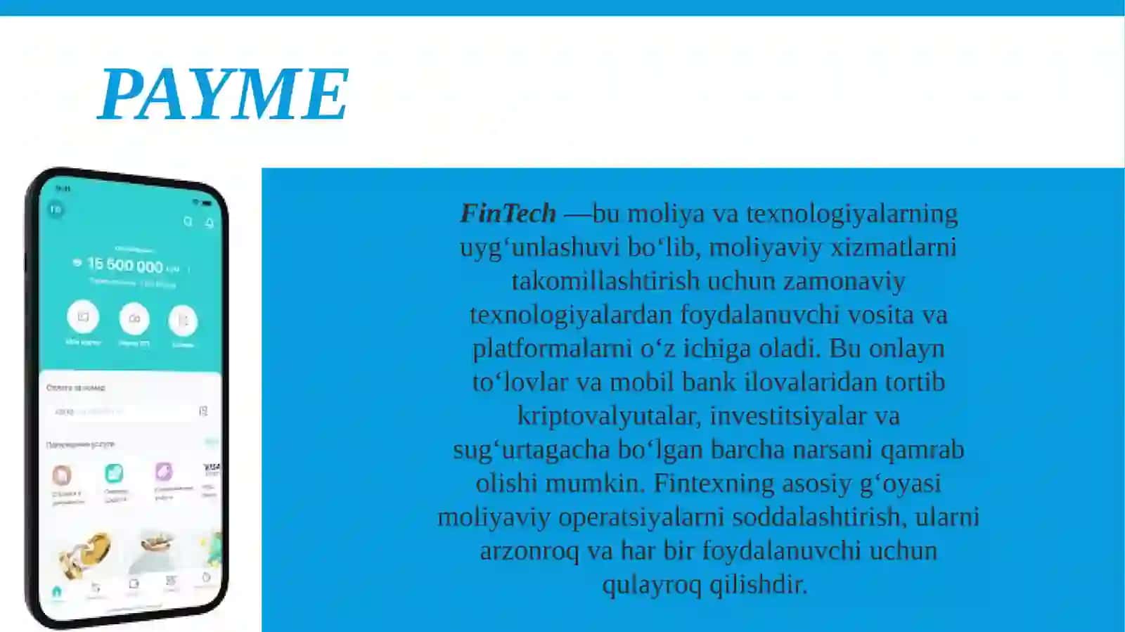 PAYME-Fintech startupning o'sish strategiyasi 3