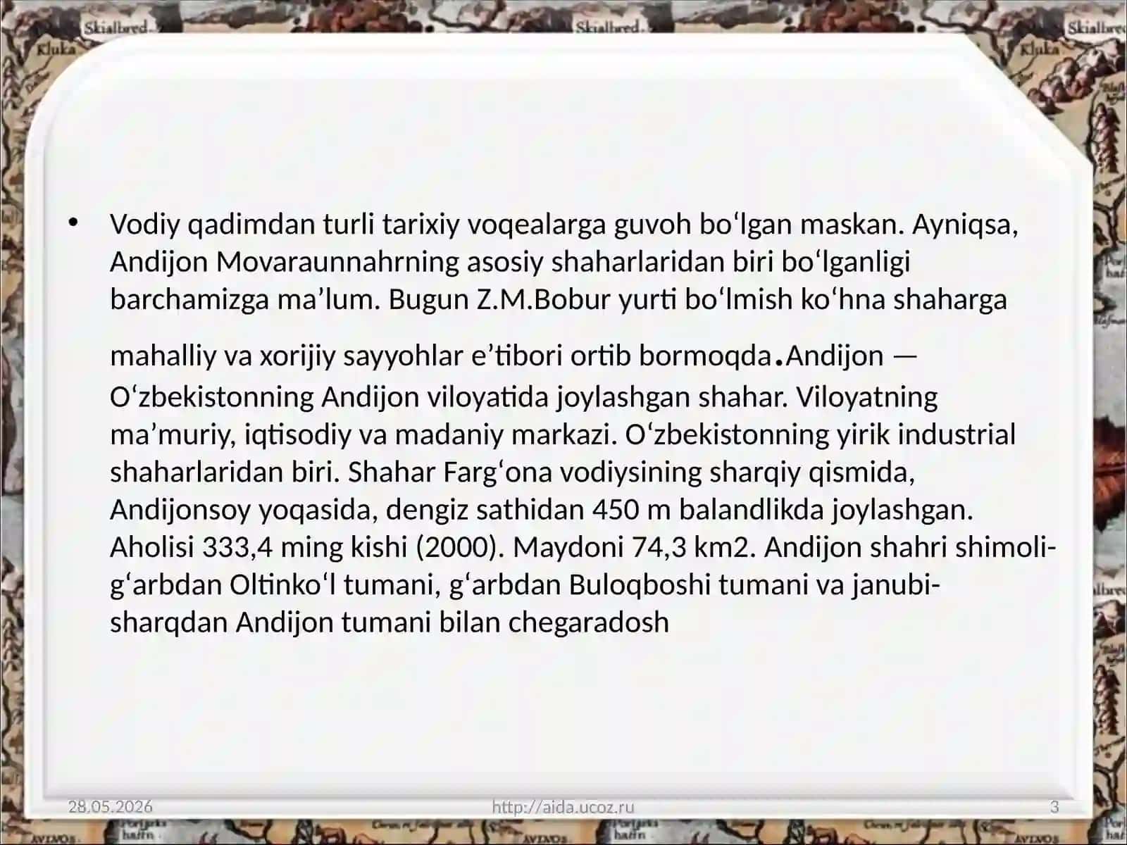 ANDIJONViloyati tumanlari tarixi va hududlarda tarixiy obidalar 3