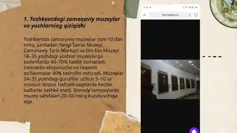 Toshkentdagi zamonaviy muzeylar yoshlar nigohida 3