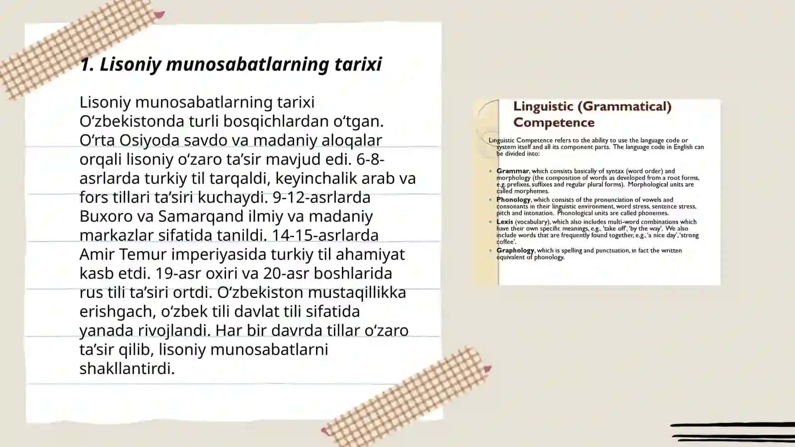 Lisoniy munosabatlar 3