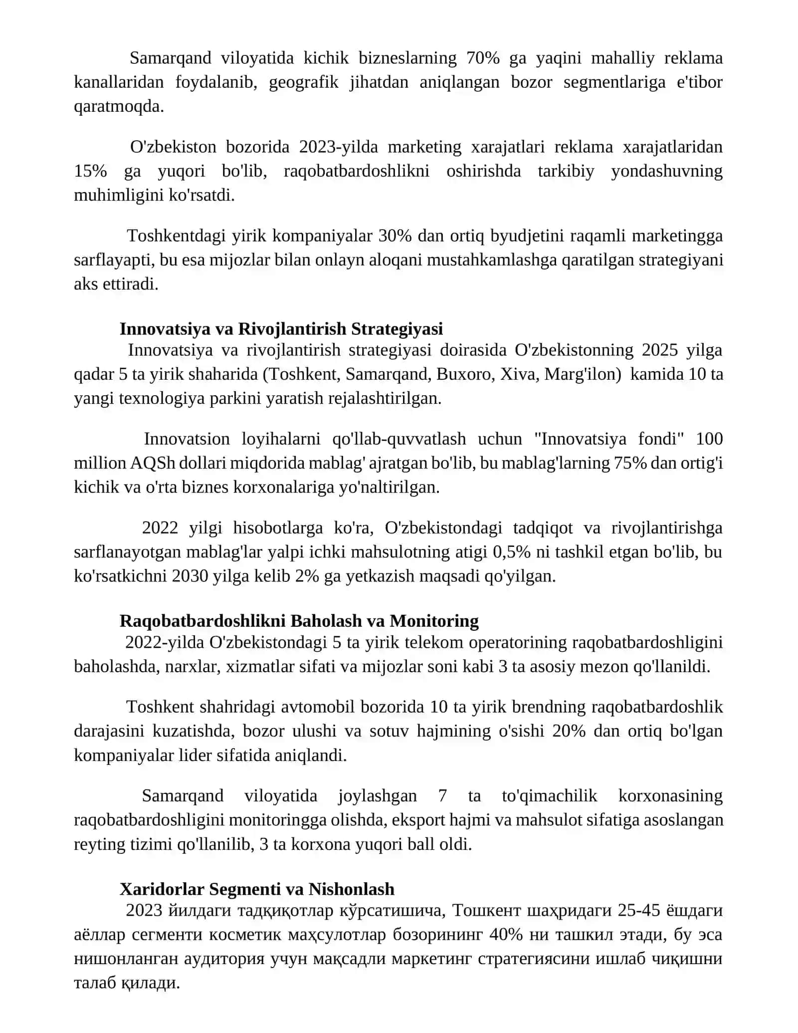 Raqobatli strategiyalar 3
