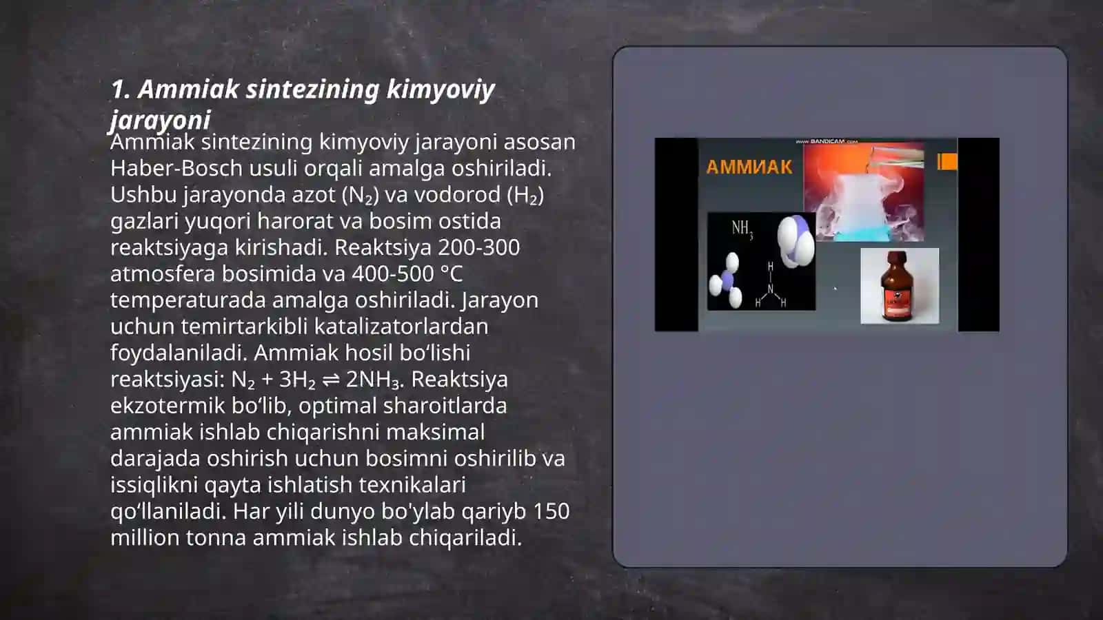 Ammiak sintezi 3