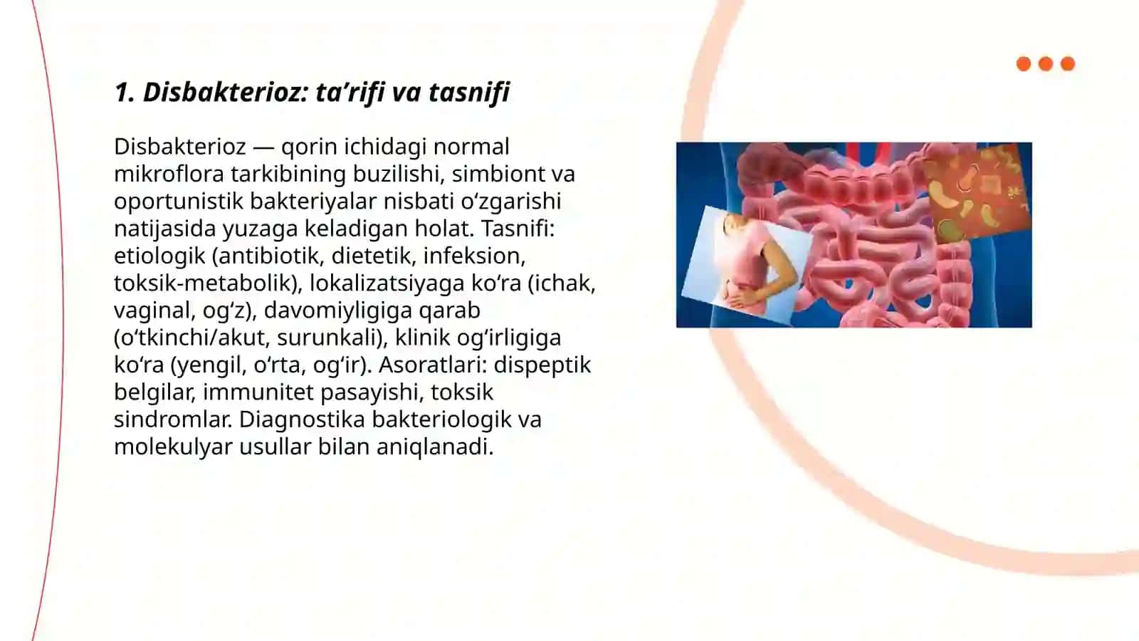 Disbakterioz va disbakteriozning zamonaviy bakteriolik diagnostikasi 3
