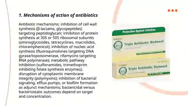 Mechanisms of Action of Antibiotics 3