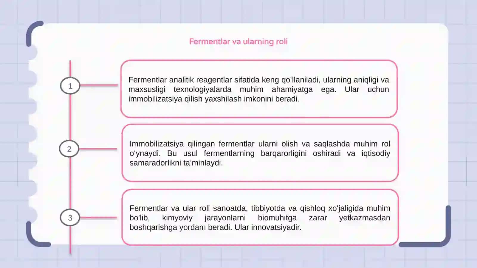 Fermentlar analitik reagentlar sifatida 3