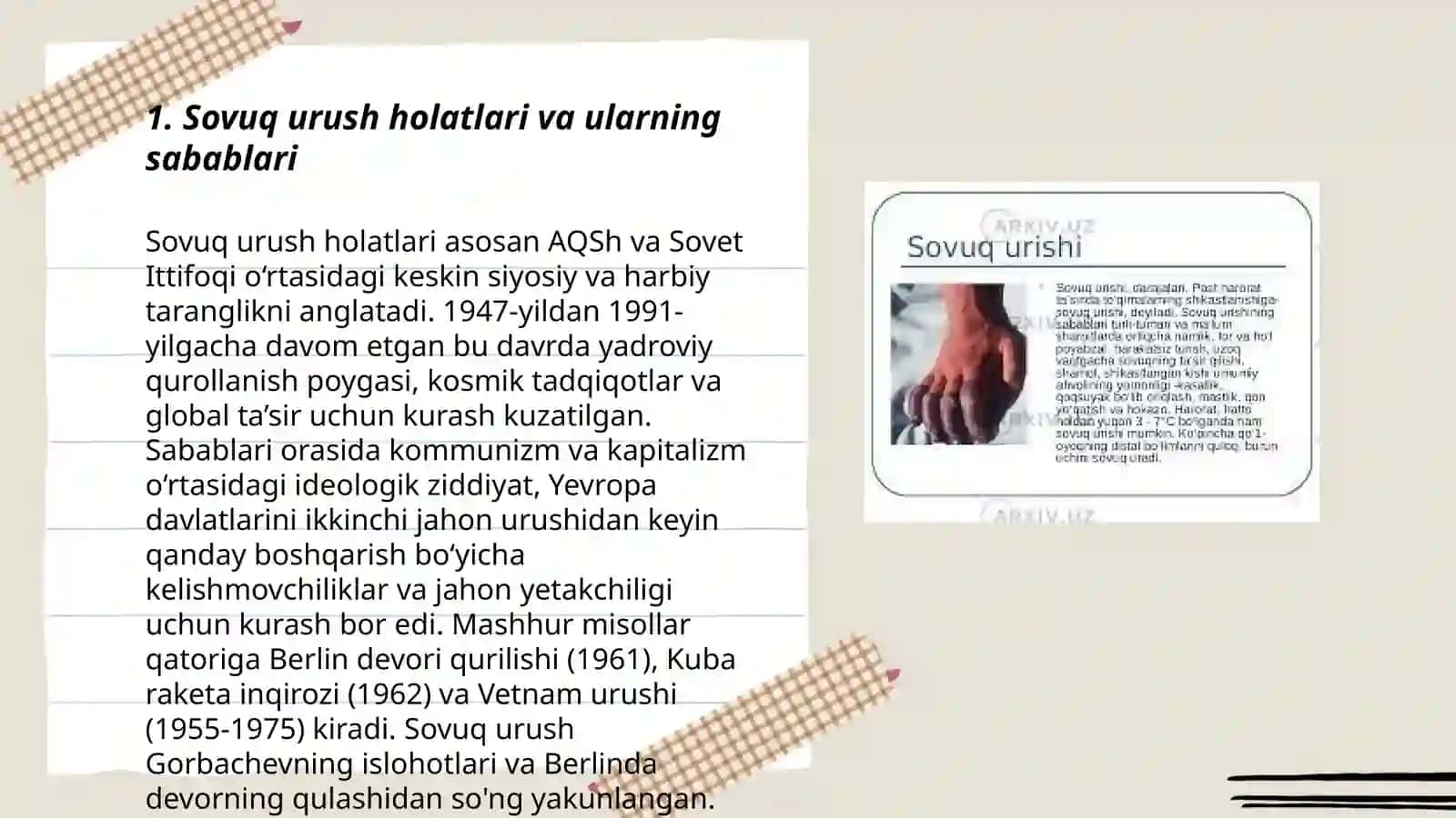 Sovuq urush holatlari sovuq urgan odamga birinchi tibbiy yordam koʻrsatish 3
