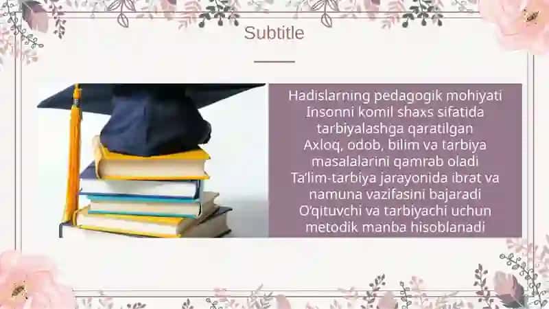Hadislarning pedagogika hamiyati 3