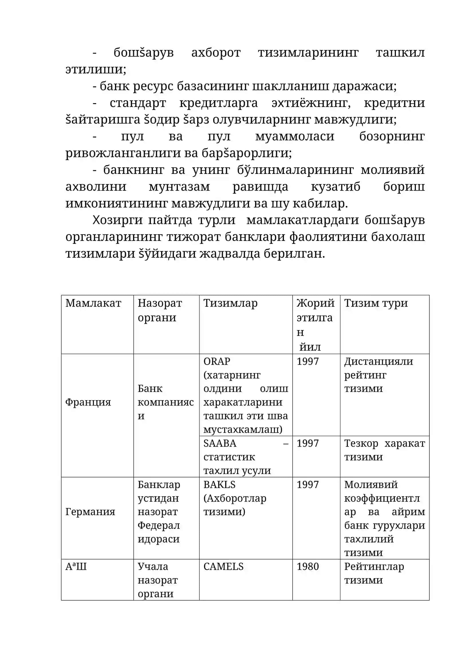 Банклар фаолиятини бошшариш ва тахлил шилишнинг халкаро амалиёти 3