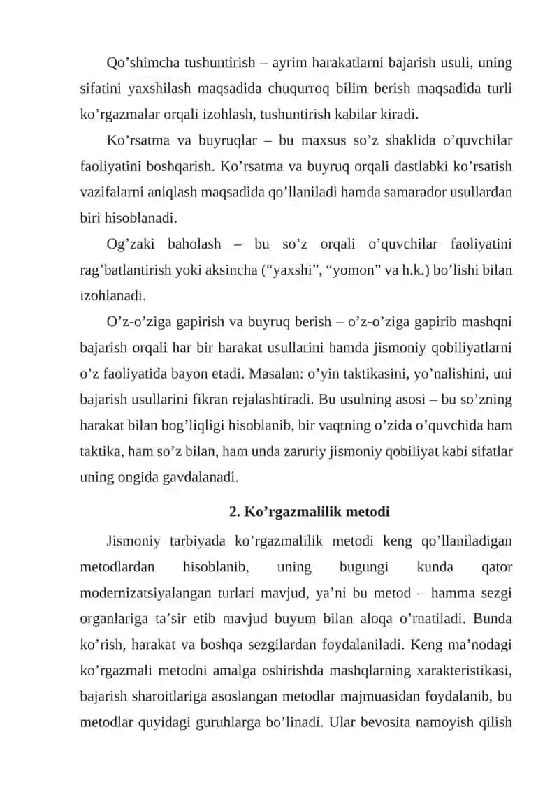 Jismoniy xususiyatlarni shakllantirish metodi 3