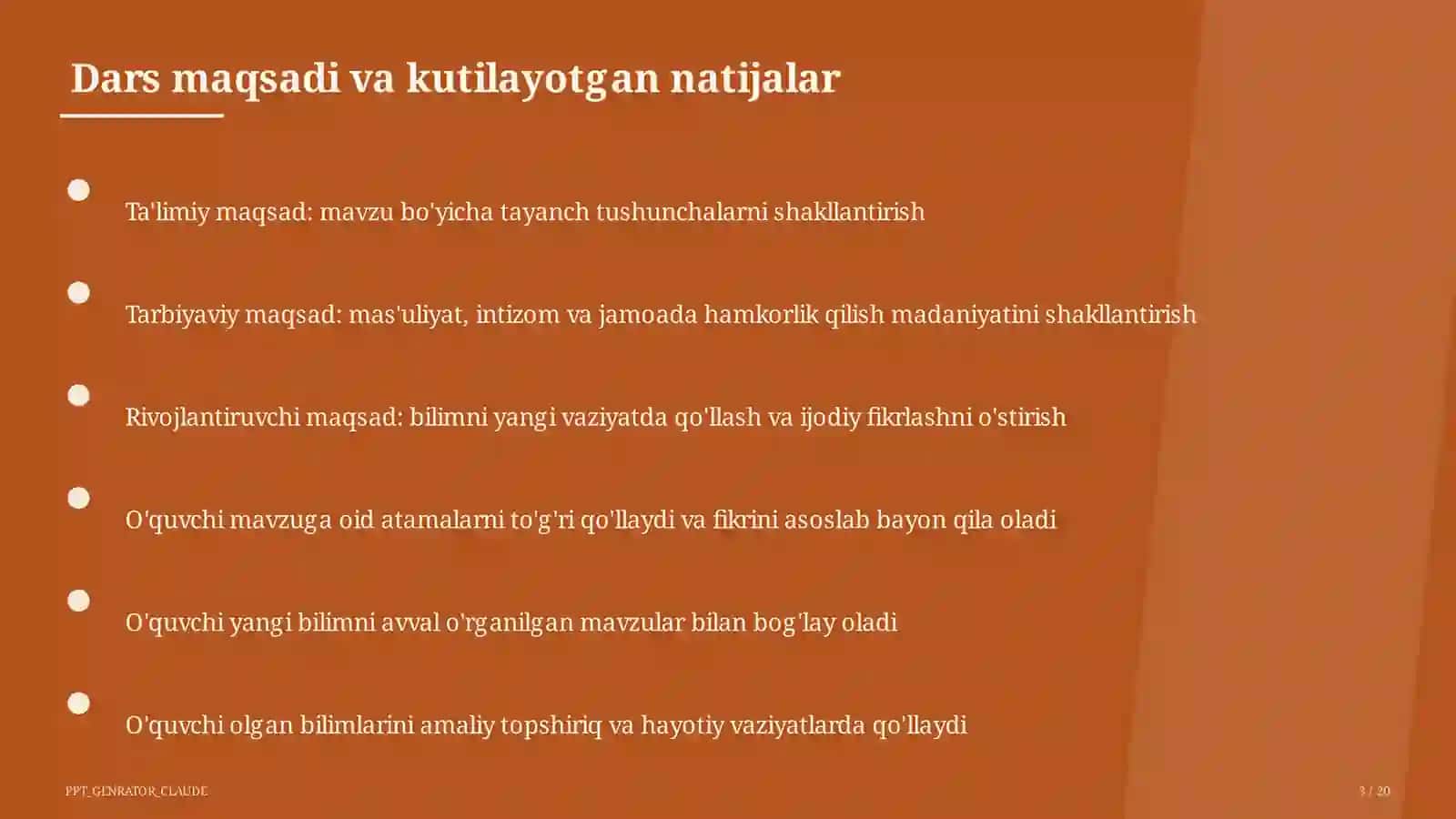 Saf mashqlari va tartib qoidalari (1-sinf) 3