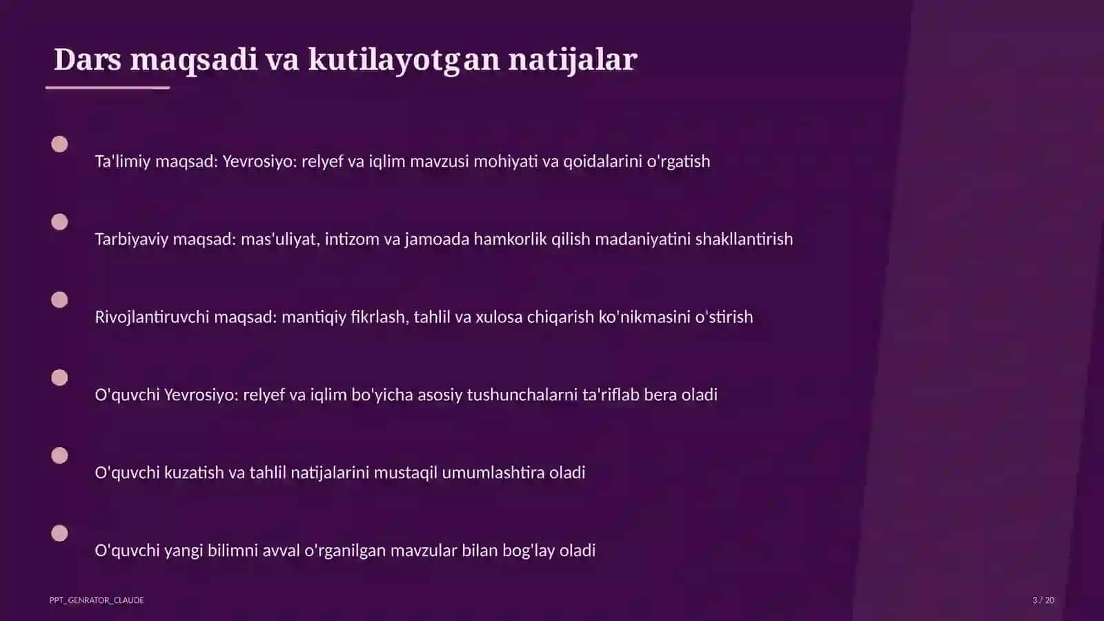 Yevrosiyo: relyef va iqlim (7-sinf) 3