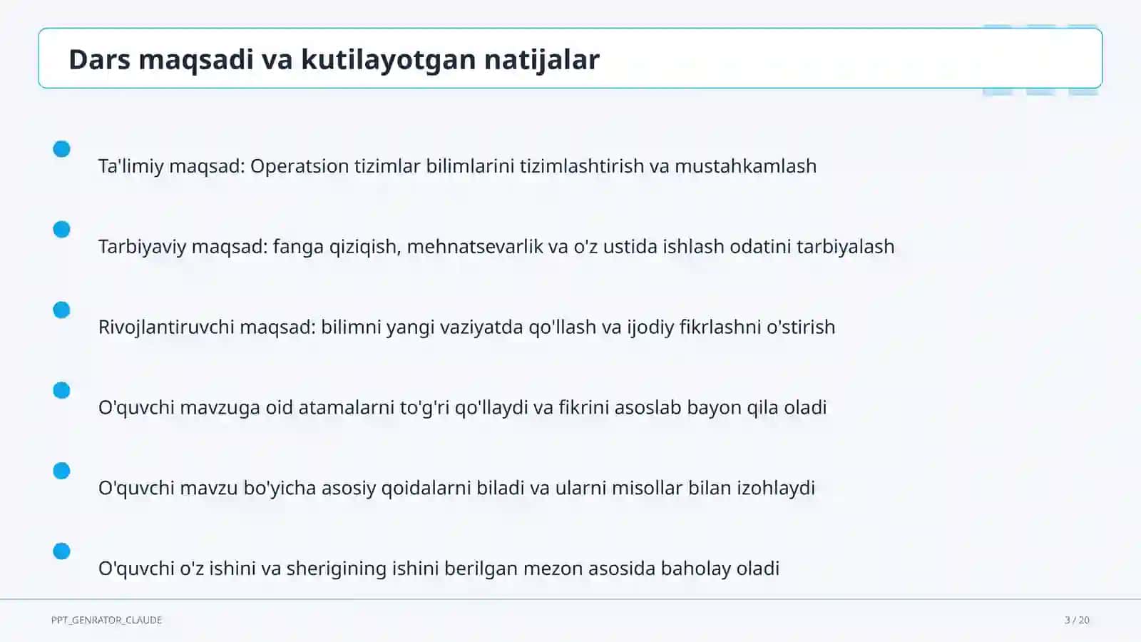 Operatsion tizimlar (6-sinf) 3