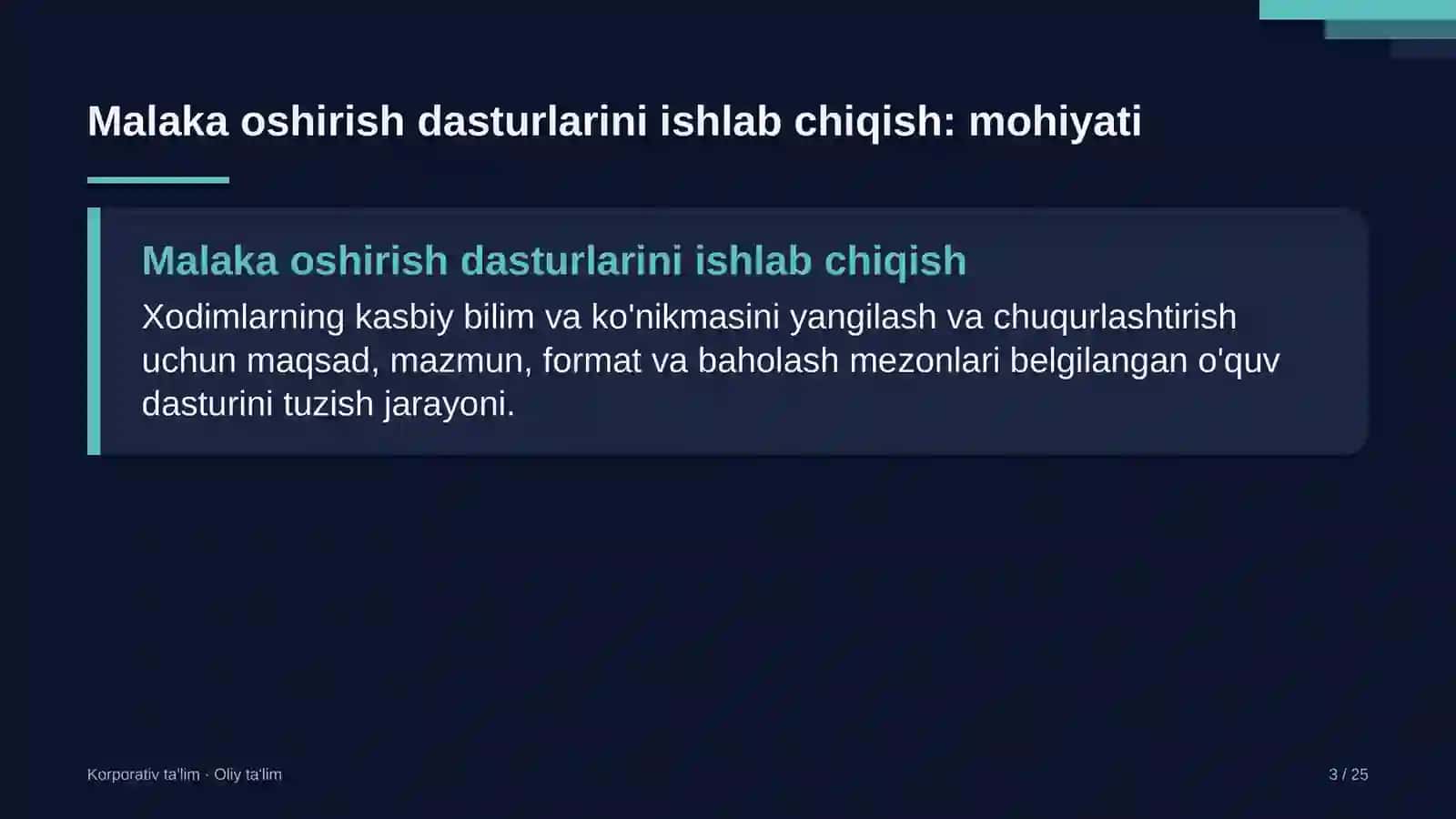 antimonopol organlarda kasbiy malaka oshirish dasturlarini ishlab chiqish 8646 3