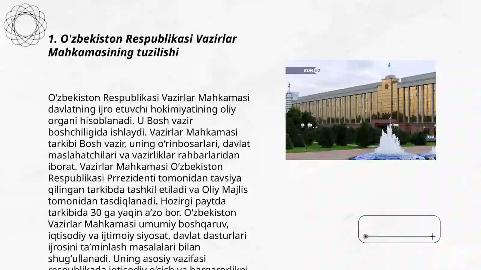 O'zbekiston Respublikasi Vazirlar Mahkamasi 3