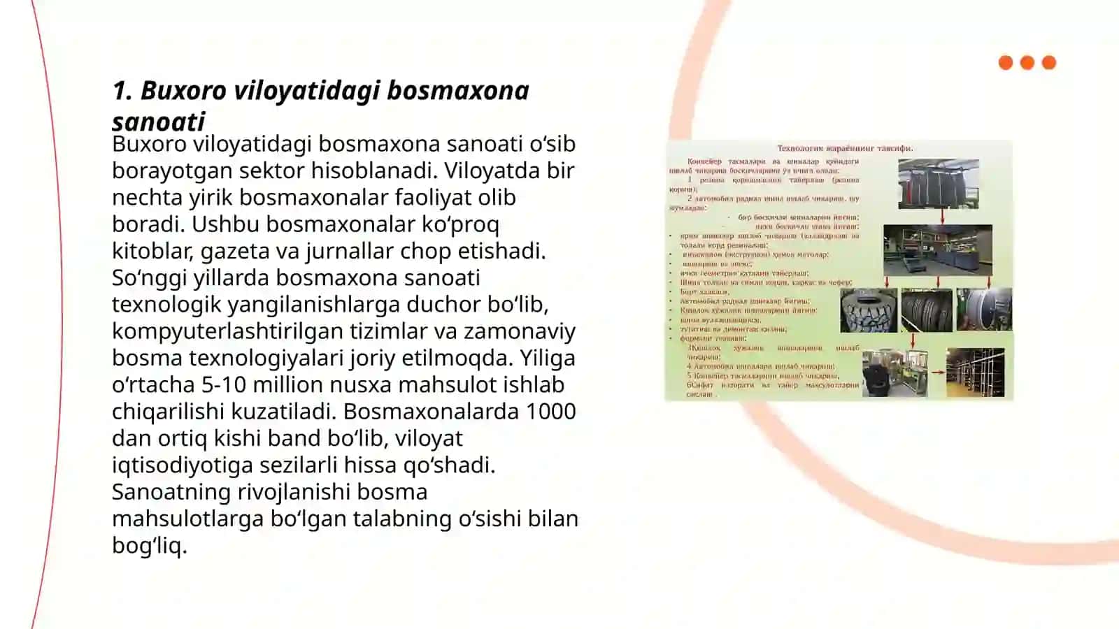 Quvvati sutkasiga 1500 dona bo‘lgan Buxora viloyatidagi Sharq bosmaxonasida nodaviriy mahsulot (taklifnoma) ishlab chiqarishni takomillashtirish loyihasi 3