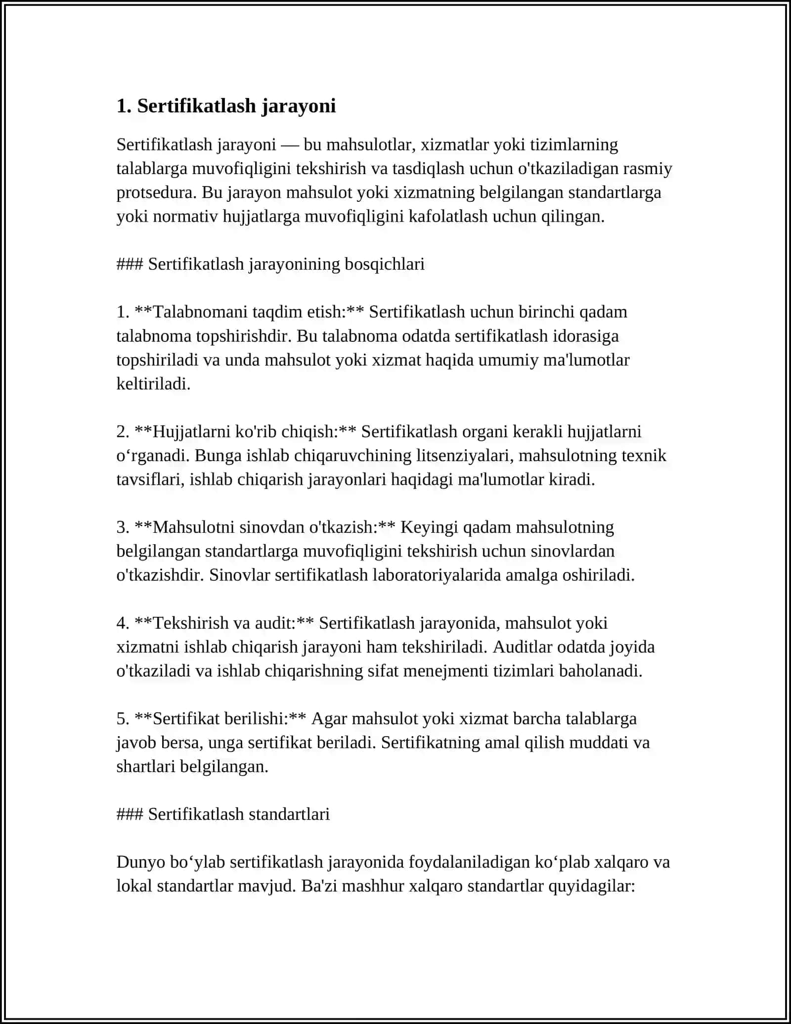 Sertifikatlashning asosiy atamalari va tushunchalari 3