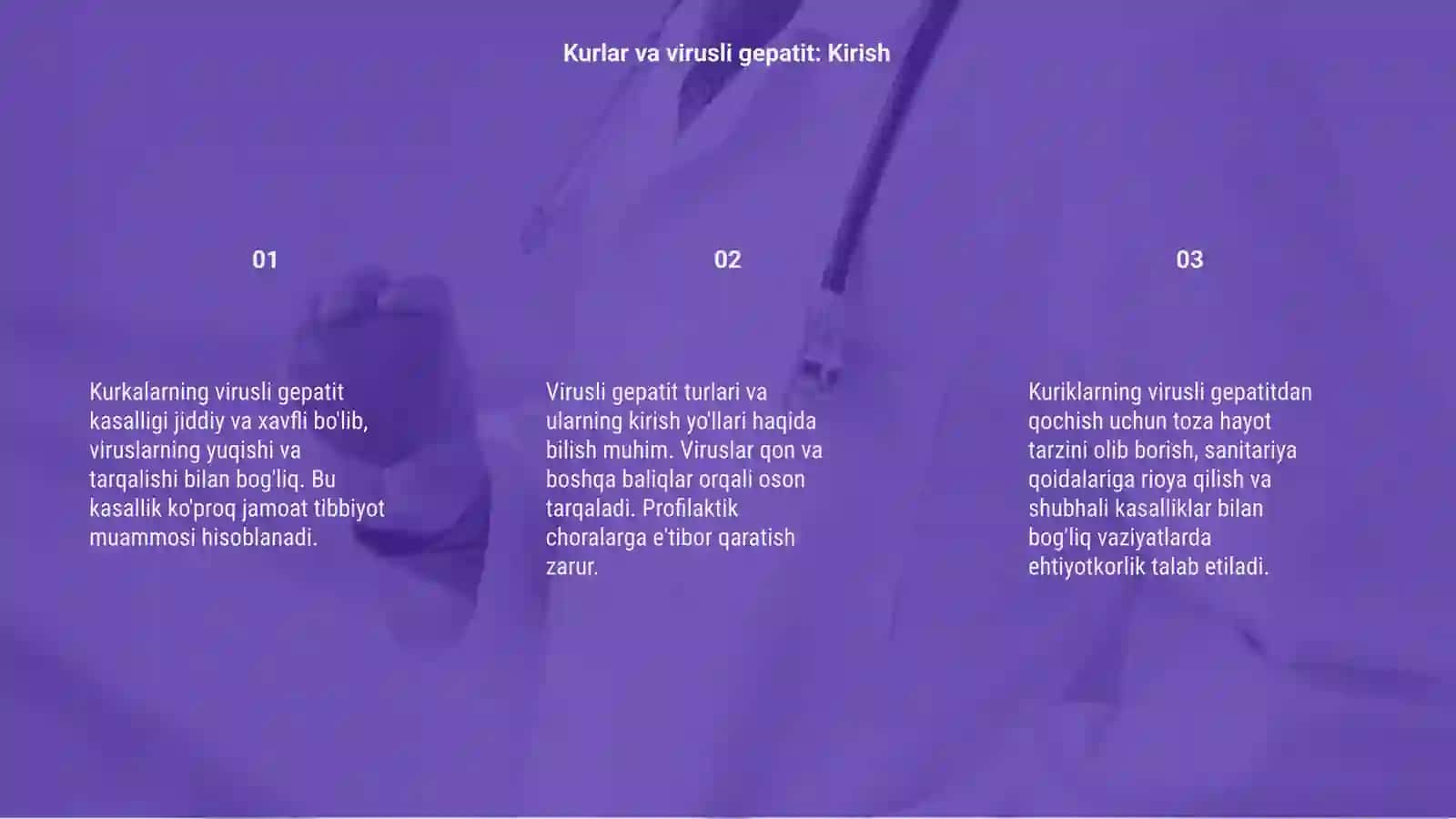 Kurkalarning virusli gepatit kasalligi 3