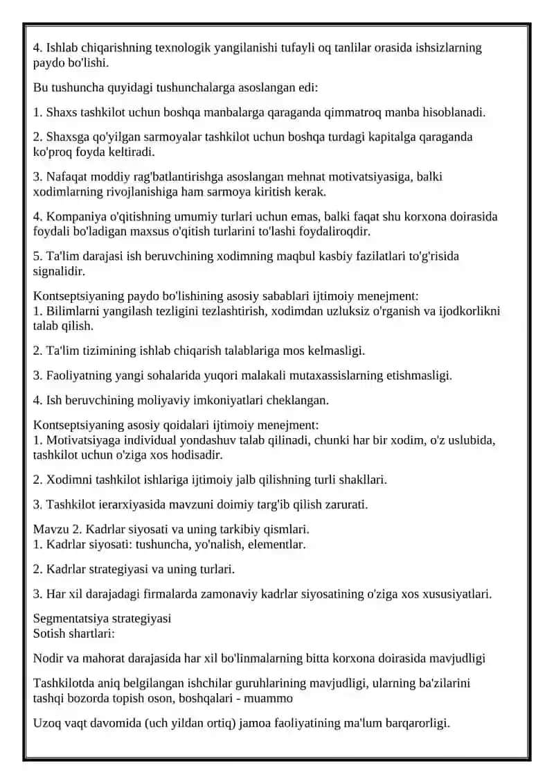 HODIMLARNI BOSHQARISHDA ZAMONAVIY MATEVATSIYA NAZARIYALARI 3
