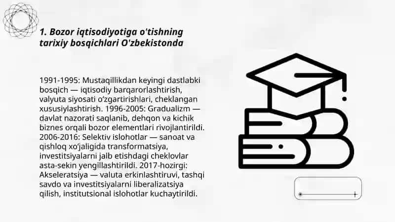 Bozor iqtisodiyotiga o'tish davri va uning O'zbekistondagi xususiyatlari 3