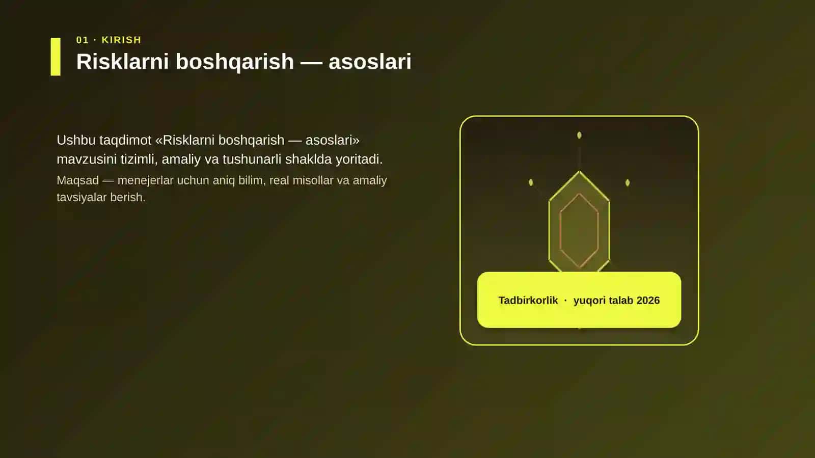 Risklarni boshqarish — asoslari 3