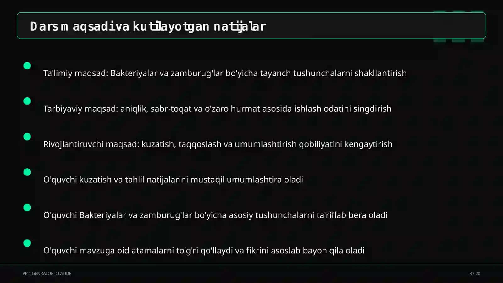 Bakteriyalar va zamburug'lar (6-sinf) 3