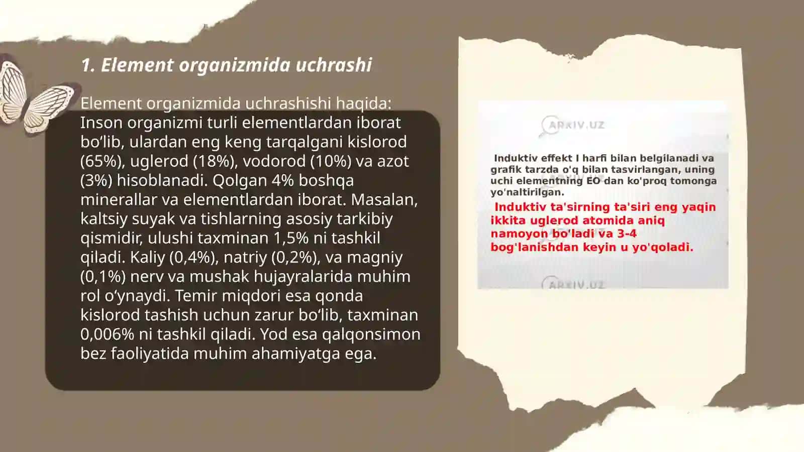 Element organik birikmalarning umumiy tasnifi 3