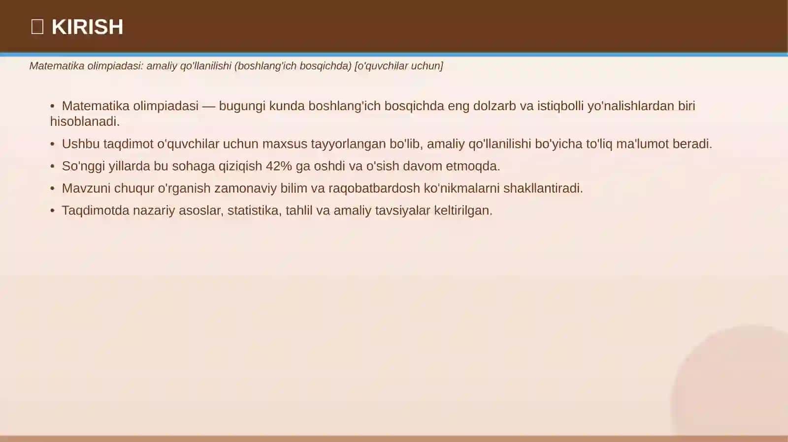 MATEMATIKA OLIMPIADASI 3