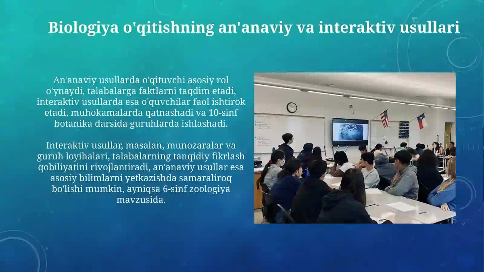 Biologiya oʻqitish metodikasifanidantaqdimot 3