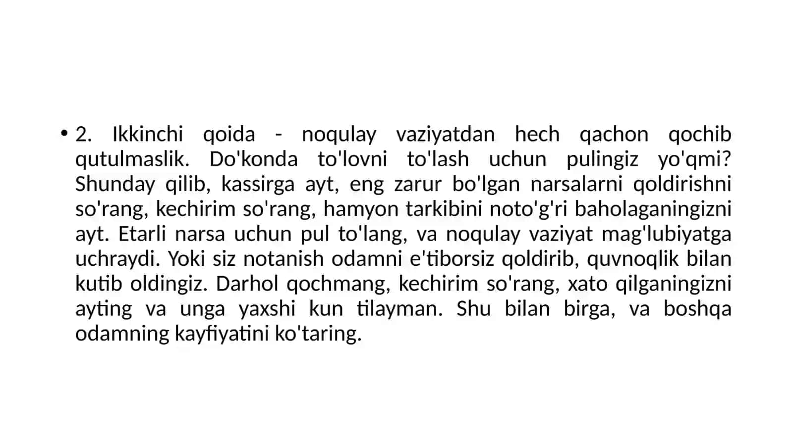 Tasodifiy noqulay holatlar 3