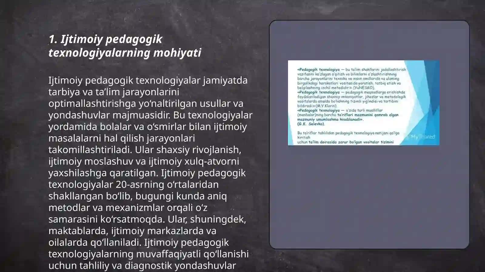 Ijtimoiy pedagogik texnologiya turlari va mohiyati 3
