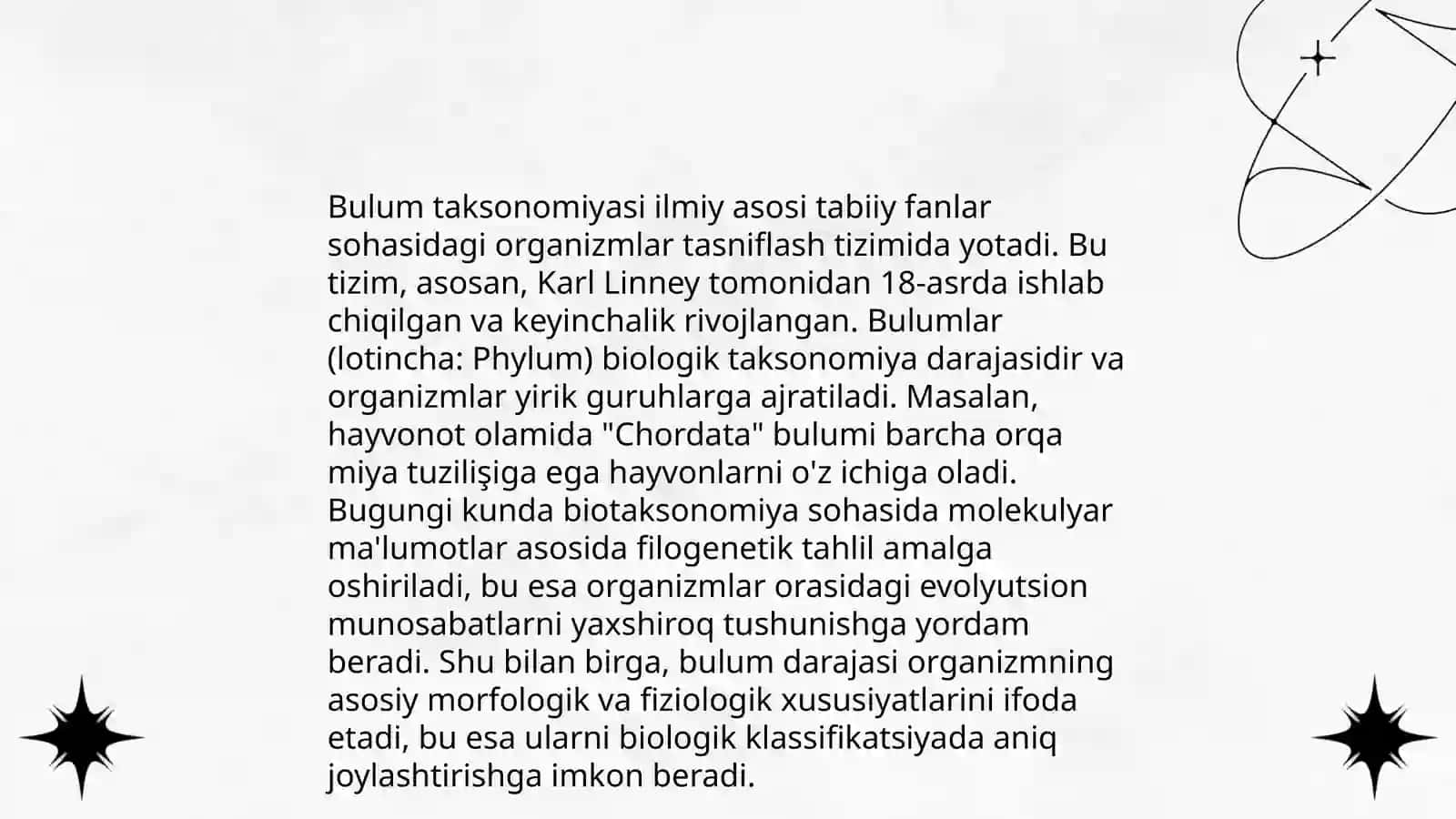 Bulum taksolnomiyasi va adabiyotda tutgan oʻrni 3