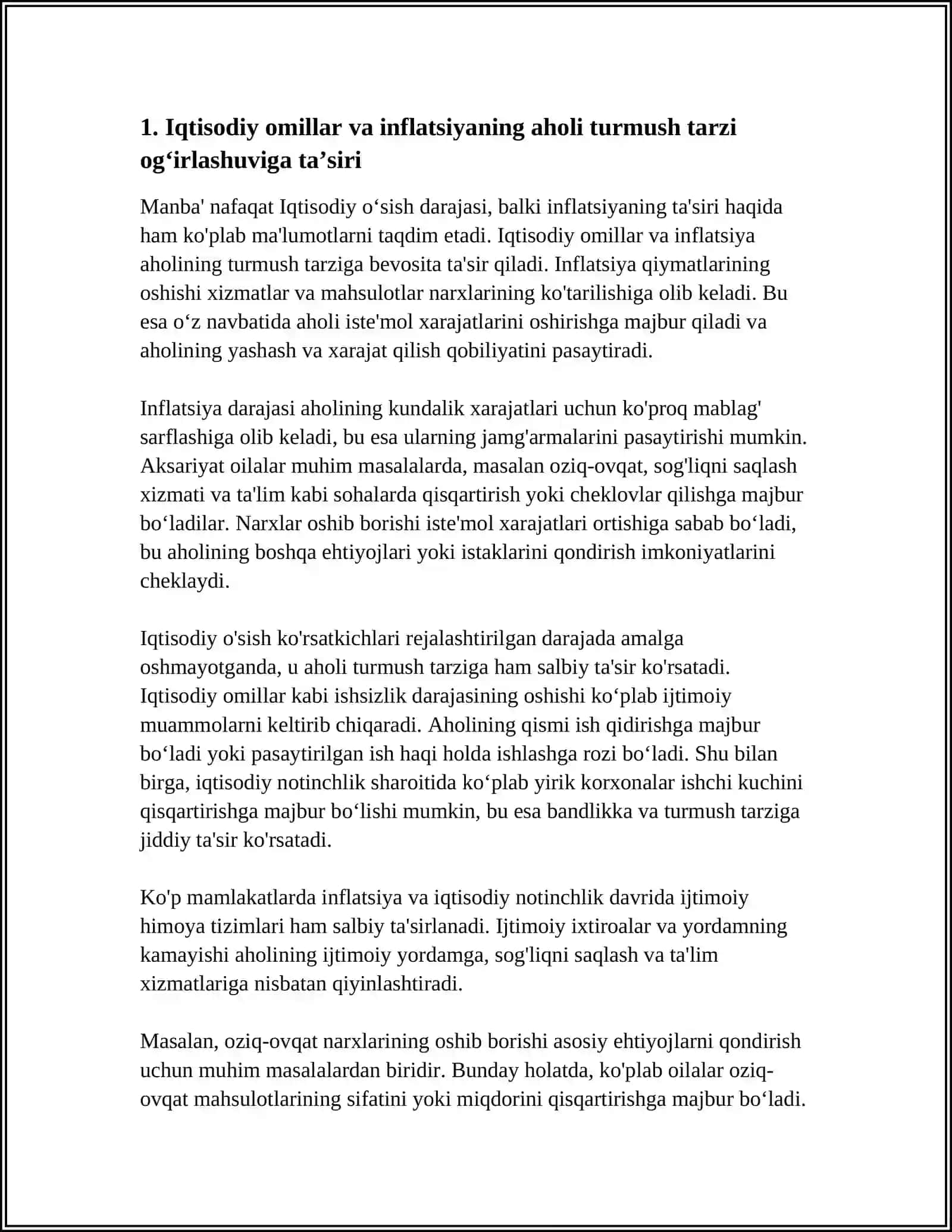 AHOLI TURMUSH TARZINING OGʻIRLASHUVI 3
